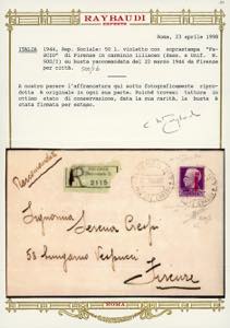 1944 - 50 lire soprastampato ... 