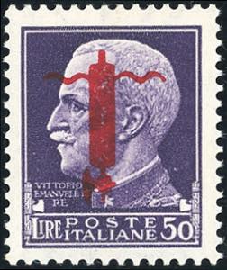 1944 - 50 lire soprastampato fascio, ... 