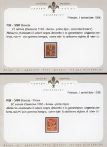 1943 - Soprastampati G.N.R. di ... 