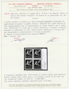 1943 - 50 cent. soprastampa G.N.R. ... 
