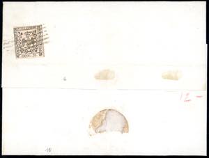 1852 - 5 cent. verde, con punto ... 