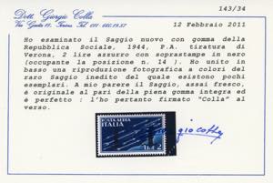 POSTA AEREA 1944 - Soprastampati ... 