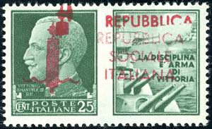 PROPAGANDA DI GUERRA 1944 - 25 cent. Marina, ... 