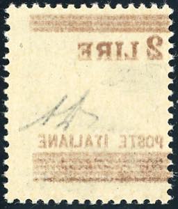 1945 - 2 lire su 25 cent., ... 