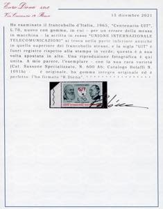 1965 - 70 lire UIT in basso, ... 