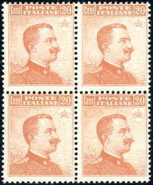 1916 - 20 cent. Michetti, senza filigrana ... 