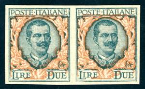 1923 - 2 lire Floreale, prova darchivio non ... 