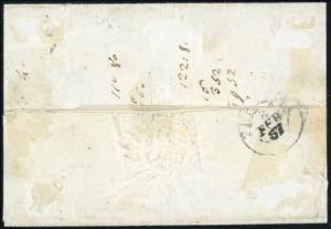 1857 - 15 cent. giallo, errore ... 