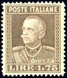 1929 - 1,75 lire bruno, Vittorio Emanuele ... 