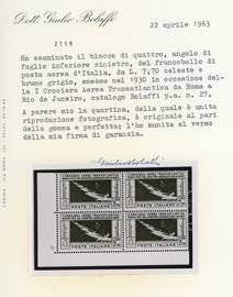 1930 - 7,70 lire Crociera Balbo ... 