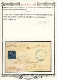 1856 - 40 cent. celeste (5), ... 