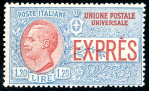 1922 - 1,20 lire, non emesso (8), gomma ... 