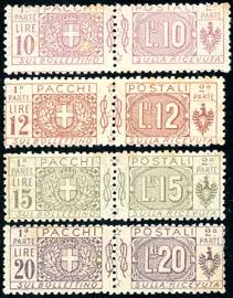 1922 - 10,12,15 e 20 lire Nodo di Savoia ... 