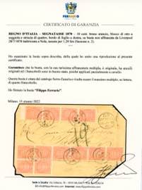 1870 - 10 cent. bruno arancio (2), ... 