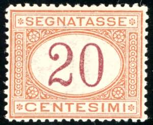 1894 - 20 cent. arancio e carminio (22), ... 