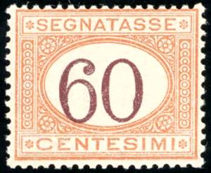 1924 - 60 cent. arancio e bruno (33), gomma ... 