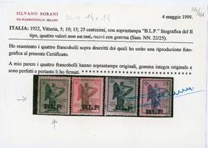 1922 - 5 cent. Vittoria, ... 