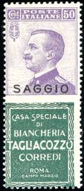 1924 - 50 cent. Tagliacozzo, soprastampato ... 