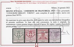 CONSORZIO BIBLIOT. TORINO 1924 - ... 