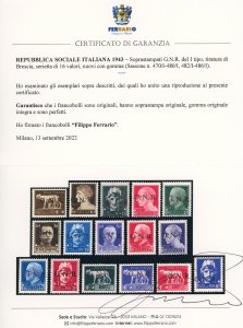 1943 - Soprastampati G.N.R. di ... 