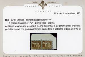 1943 - Soprastampati G.N.R. di ... 