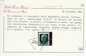 1944 - Soprastampati G.N.R., ... 