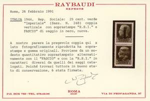 1944 - Coppie verticali con ... 