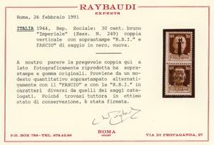 1944 - Coppie verticali con ... 