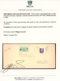 1944 - 50 lire soprastampato ... 