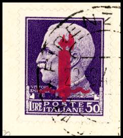 1944 - 50 lire soprastampato ... 