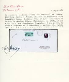 1944 - 50 lire soprastampato ... 