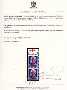 1944 - 50 lire soprastampato ... 