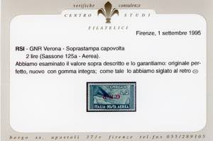 1944 - Soprastampa G.N.R. di ... 