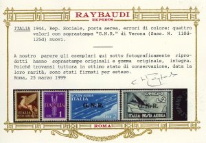 1944 - Soprastampati G.N.R.,  ... 