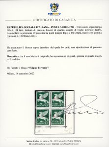 1943 - 5 lire soprastampa G.N.R. ... 