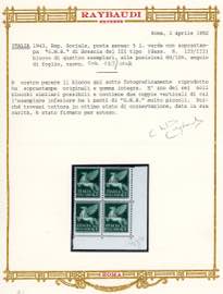1943 - 5 lire soprastampa G.N.R. ... 