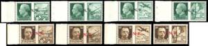 1944 - 25 e 30 cent., serie completa di otto ... 