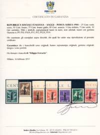 POSTA AEREA 1944 - Soprastampati ... 