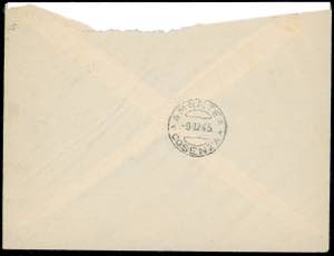 1945 - 2 lire su 25 cent. verde, ... 