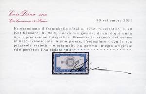 1962 - 70 lire Pacinotti, un ... 