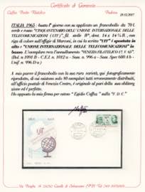 1965 - 70 lire Centenario UIT, ... 