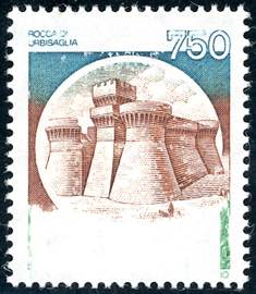 1990 - 750 lire Castelli (1524A), gran parte ... 