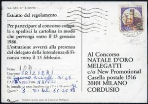1985 - 700 lire Castelli, falso per posta di ... 