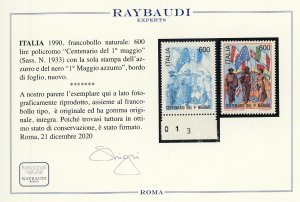 1990 - 600 lire I maggio (1933), ... 