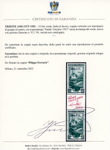 1953 - 10 lire Lavoro, coppia ... 