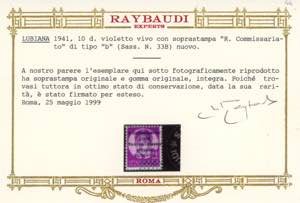 LUBIANA 1941 - 10 d. soprastampa ... 