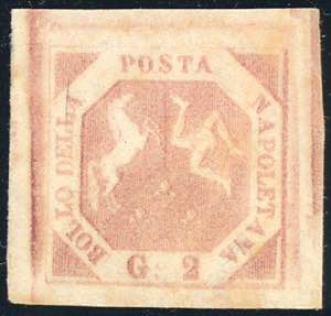 1858 - 2 grana rosa chiaro, II tavola (6), ... 