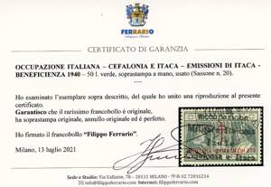 EMISSIONI DI ITACA 1941 - 50 l. ... 