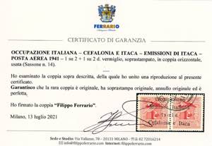 EMISSIONI DI ITACA POSTA AEREA ... 