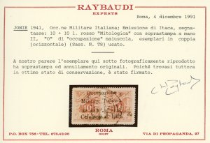 EMISSIONI DI ITACA SEGNATASSE 1941 ... 